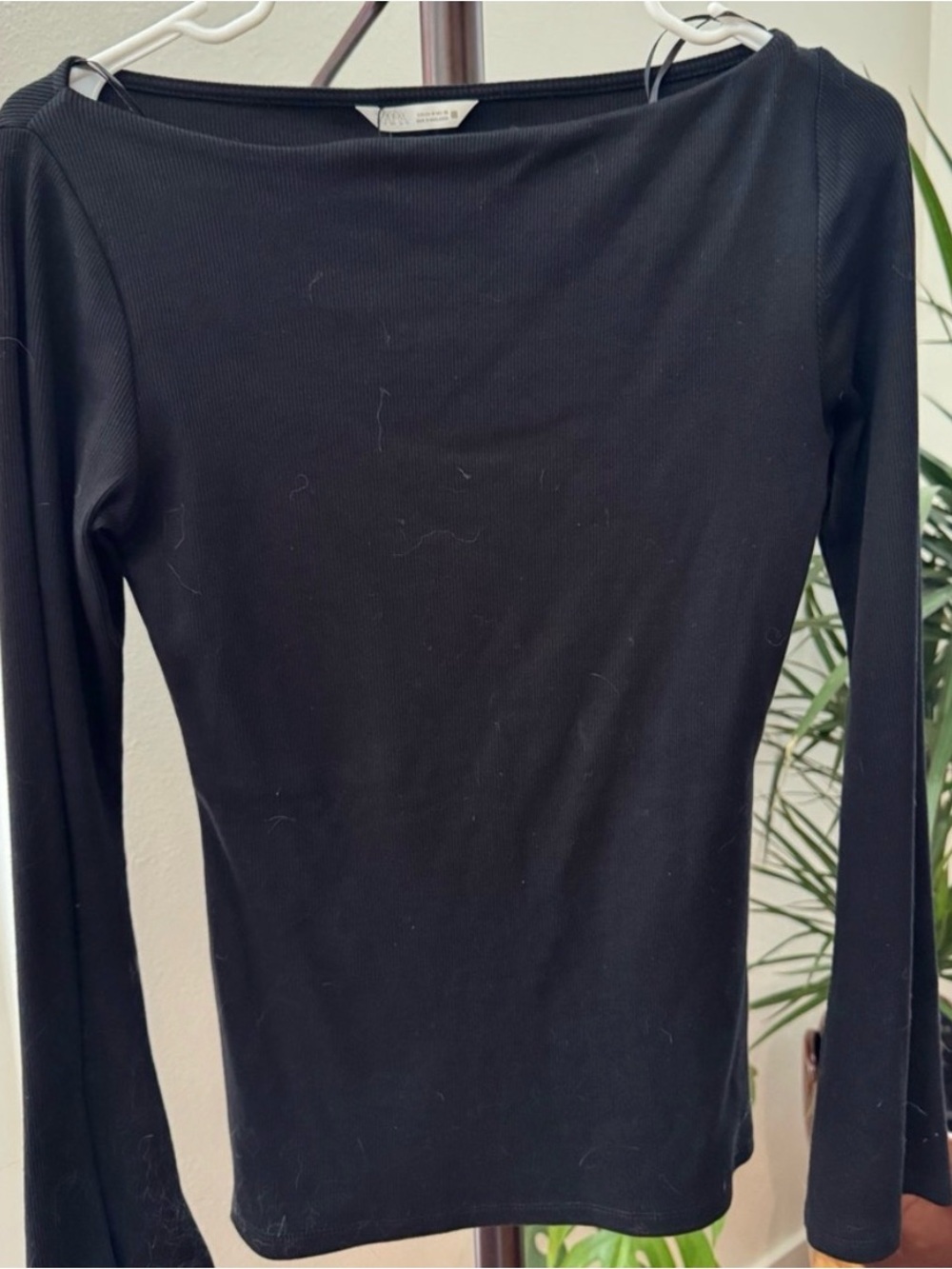 ZARA boatneck top